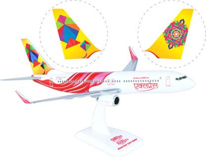 Hogan Wings Aircraft scale model, Boeing 737-800 Air India Express (VT-AXB), Scale 1:200 (with Stand & gear)