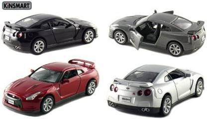 Kinsmart Set Of 4: 5" 2009 Nissan Gt-R R35 1:36 Scale