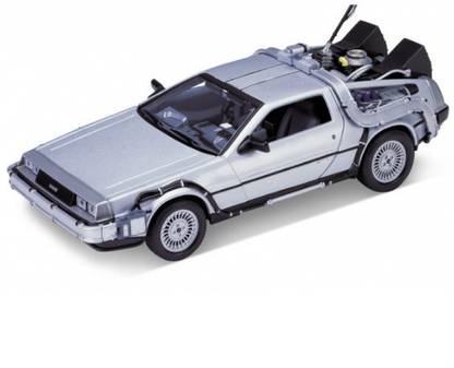 Welly Back To The Future Delorean Time Machine 1:24 Die-Cast Scale Model Car