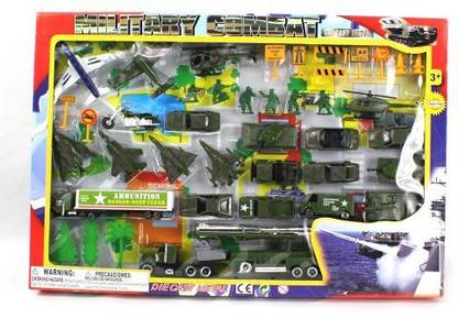 METRO Army Military Combat 43 Piece Mini Diecast Play Set