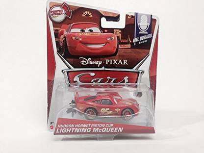 MATTEL Disney Pixar Cars Mel Dorado Show Lightning Mcqueen Hudson Hornet Piston Cup #1/9 Poster Sticker Inside Card