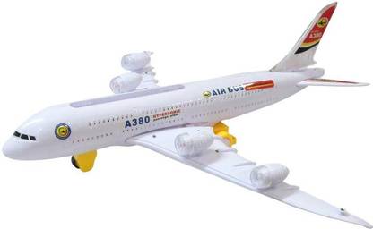 DCS Air Bus A380 Kids Action Airplane Toy, Biggest Model Plane With Attractive Lights And Sounds