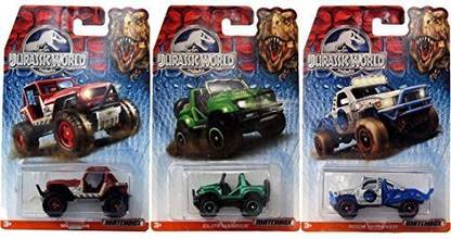 Jurassic World Matchbox Rock Shocker Diecast Toy Vehicles Bundle