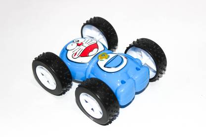 Toy Tree Doraemon Two Sided Car 4 X 4 Game Tipper Cars Push Motion-