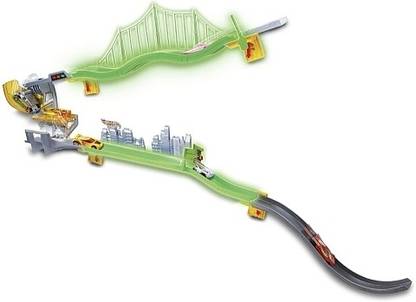 HOT WHEELS Wall Tracks Glow in the Dark - Downhill Flip Drop