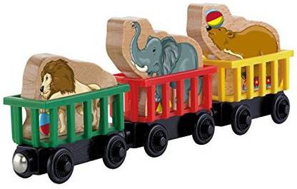FISHER-PRICE The Train Wooden Railway Circus Train 3-Pack