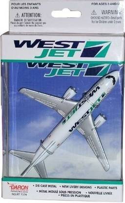 Realtoy Westjet Single Plane