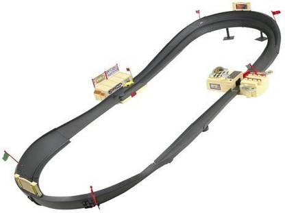 DISNEY Pixar Cars Movie Toy Exclusive Piston Cup 500 Track Playset With 4 Die Cast Cars (Mcqueen, Chick, King And Leakless)