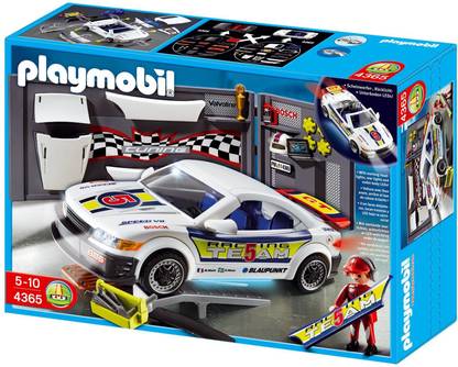 Playmobil Tuning Workshop And Car With Lights