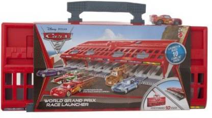 Mattel Cars 2 World Grand Prix Race Launcher Cars 2 World Grand Prix Race Launcher Buy Lightning Mcqueen Mater Finn Mcmissile Holly Shiftwell Toys In India Shop For Mattel Products