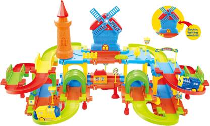 Saffire Windmill Train Set with Three Levels, Bridges and Tunnels