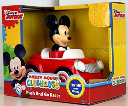 Disney Mickey Mouse and Minnie Mouse Push and Go Racer 2-Car Bundle