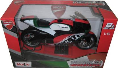 Maisto Ducati World Cycle Series MotoGP Motorcycle Model -1:6 - Red/Green
