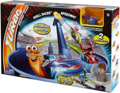 MATTEL Dreamworks Turbo Shell Racer Ultimate Speedway Track Set