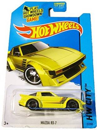 MATTEL 2014 Hot Wheels Hw City Mazda Rx7 21/250 (Yellow)
