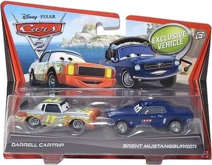 Pixar Cars Darrell Cartrip and Brent Mustangburger