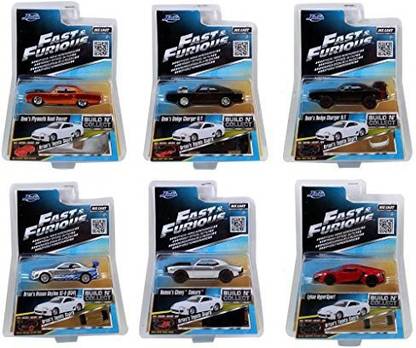 Jada Fast & Furious Build N Collect Wave 1, 6Pc Diecast Car Set In Blister Packs 1/55 By 12006-20
