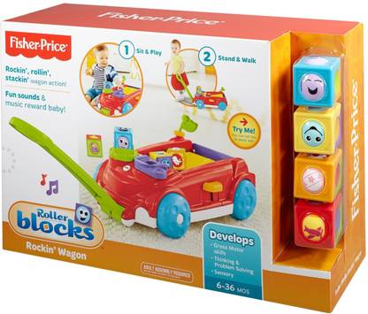 FISHER-PRICE Roller Blocks Rockin' Wagon