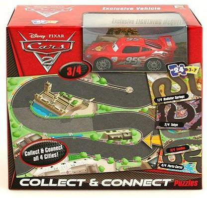 DISNEY Cars Collect And Connect Puzzle 3/4 Exclusive Silver Mcqueen