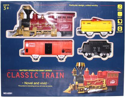 Venus-Planet of toys CLASSICAL TRAIN SET , W/LIGHT AND SOUND AND SMOKE FUNCTION