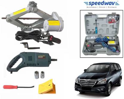 Speedwav 2 in 1 Electronic Automatic Car Jack Plus Wrench-Toyota Innova Type 4 Vehicle Tool Kit