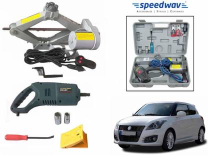 Speedwav 2 in 1 Electronic Automatic Car Jack Plus Wrench-Maruti Swift New Vehicle Tool Kit