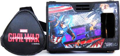 AuraVR Official Marvel Civil War Team Captain America Virtual Reality Viewer (VR Headset) Video Glasses