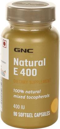 GNC Natural E 400 IU 100% with Natural Mixed Tocopherol