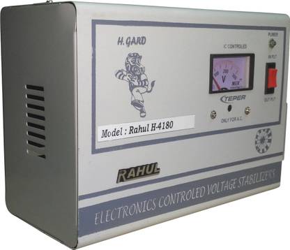 rahul H-4180 C 4 KVA/16 AMP In Put 170-280 Volt 2 Step Copper Transformer Best Suitable For 1.5 Tonns Air Conditioners Auto Matic Stabilizer