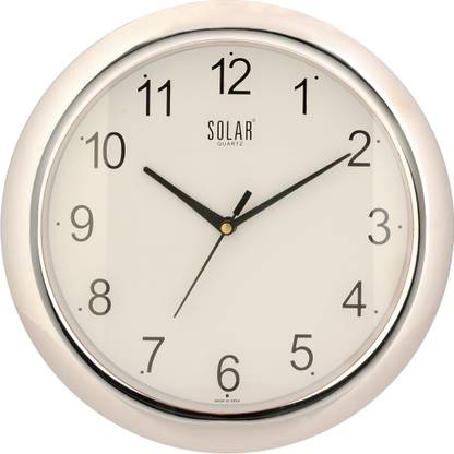 Solar Analog 27 cm X 27 cm Wall Clock