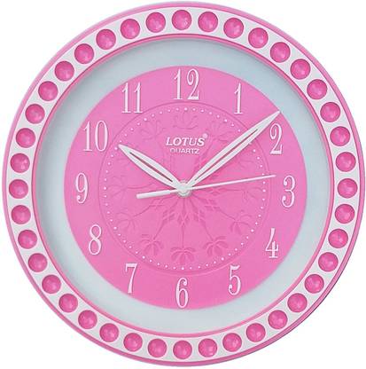 Lotus Quartz Analog 27.5 cm X 27.5 cm Wall Clock
