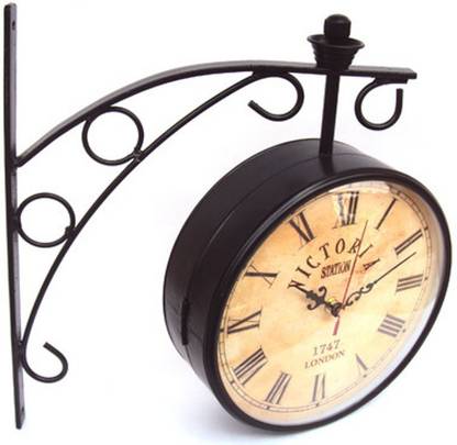 British Vintage Analog 9 cm X 8 cm Wall Clock