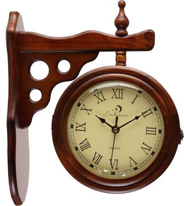 CIRCLE MOON Analog 39 cm X 13 cm Wall Clock