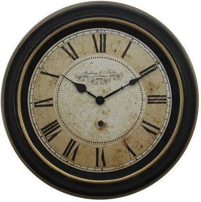 STERLING & NOBLE Analog 38 cm X 8 cm Wall Clock