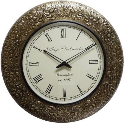 Village Clockworks Birmingham Analog 45.72 cm X 45.72 cm Wall Clock