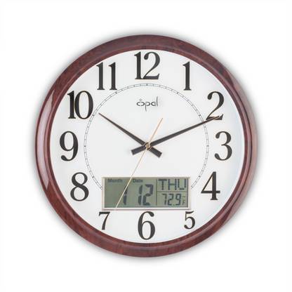 Opal Analog-Digital 33 cm X 5 cm Wall Clock