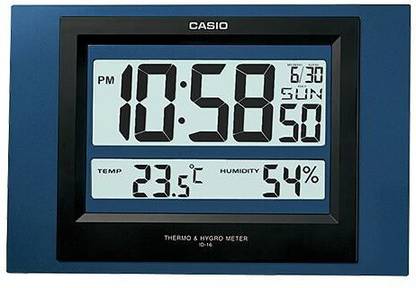 CASIO Digital 19.5 cm X 29 cm Wall Clock