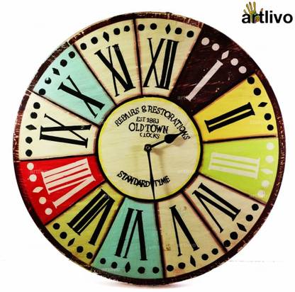 Artlivo Analog 40 cm X 4 cm Wall Clock