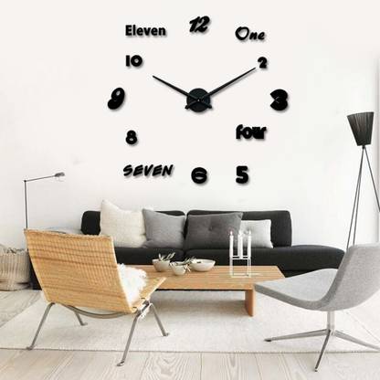 METRO GLOBAL 3D Designer Wall Clock for Home Decor Analog 60 cm X 60 cm Wall Clock