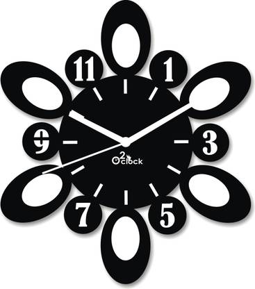 2 O'Clock Analog 31 cm X 31 cm Wall Clock