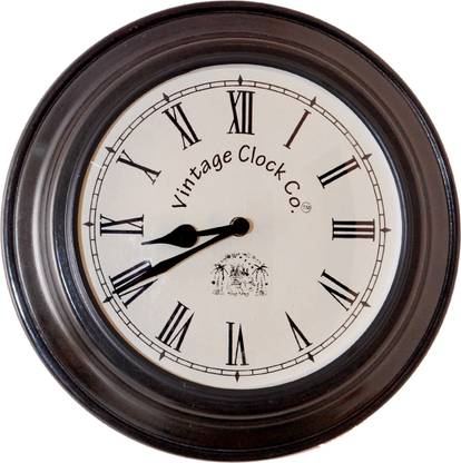 Vintage Clock Analog 30 cm X 30 cm Wall Clock