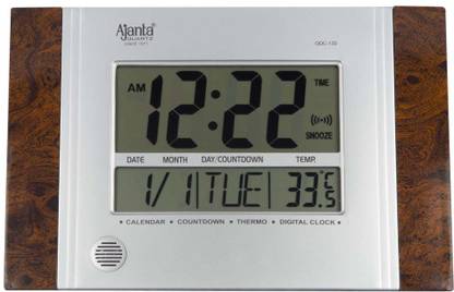 AJANTA Digital 19 cm X 29 cm Wall Clock