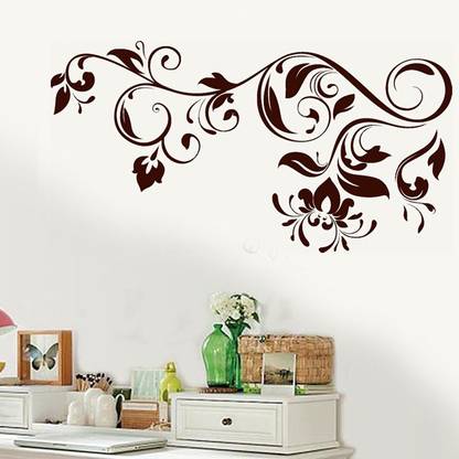 Happy Walls Floral Vines In Henna Pattern Vector Art
