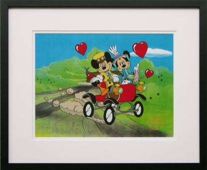 Walt Disney Limited Edition Animation Cel Nifty Nineties Mickey Mouse and Minney Mouse