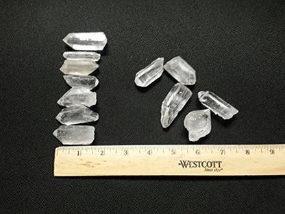 JIC Dia AAA Natural Clear Quartz Crystal Dt Wand Point Healing Hot Jewelry Making