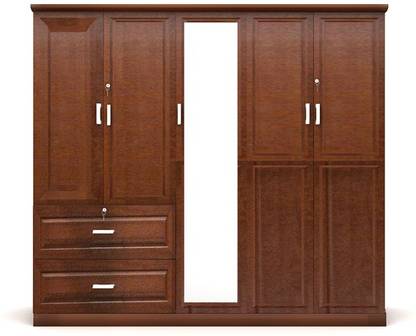 Housefull Engineered Wood 5 Door Wardrobe