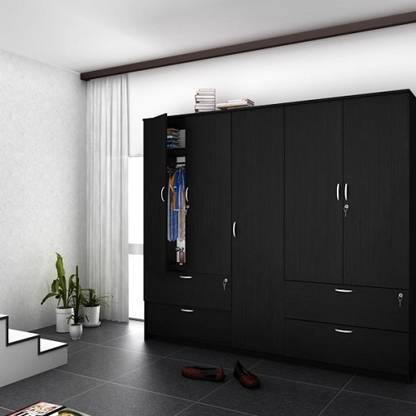 Housefull Engineered Wood 5 Door Wardrobe