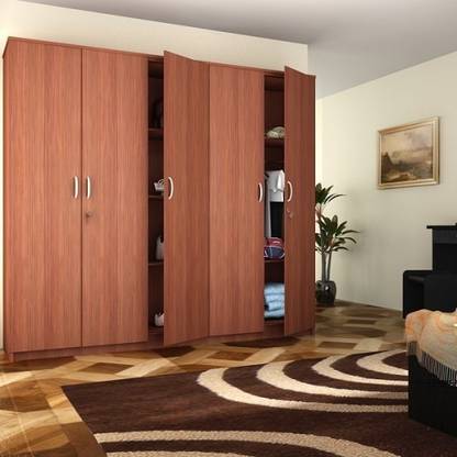 Housefull Engineered Wood 5 Door Wardrobe