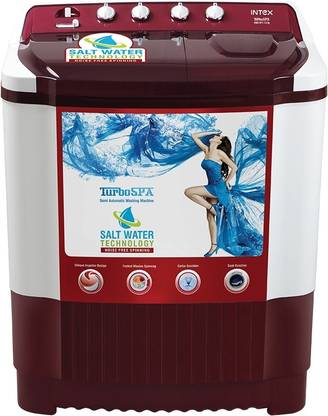 Intex 7.6 kg Semi Automatic Top Load Washing Machine Maroon