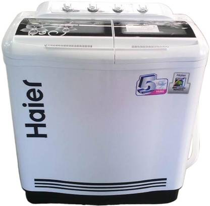 Haier 7.6 kg Semi Automatic Top Load Washing Machine White